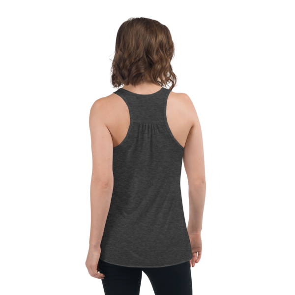 Womens Flowy Racerback Tank Dark Grey Heather Back 629a4e88566c0